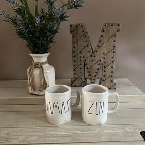 NAMASTE and ZEN matching Rae Dunn Mug Set